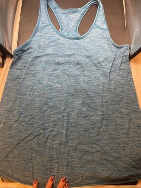 lululemon athletica Blue Heather Racerback Tank